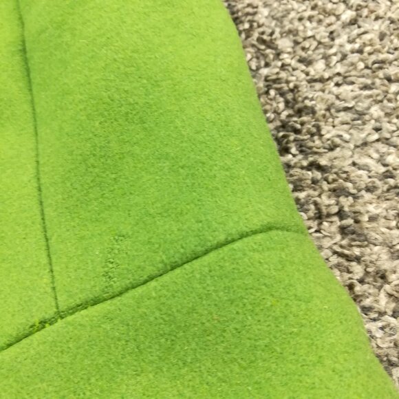 Vintage 2005 J Crew Topcoat Overcoat Wool Green Long Womens Size 4 - Picture 10 of 14